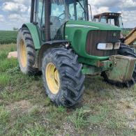 JD 6420 Tractor with Woods Rotary Cutter